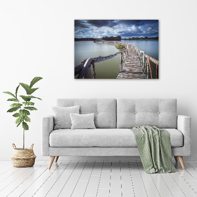 Tableau sur toile Pont en bois