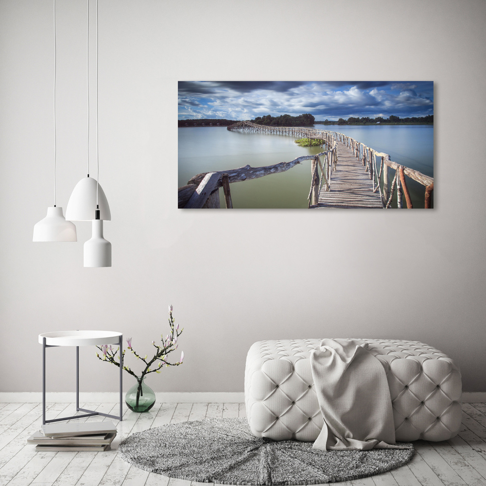 Tableau sur toile Pont en bois