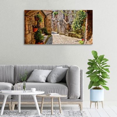 Tableau imprimé sur toile Ruelle de charme