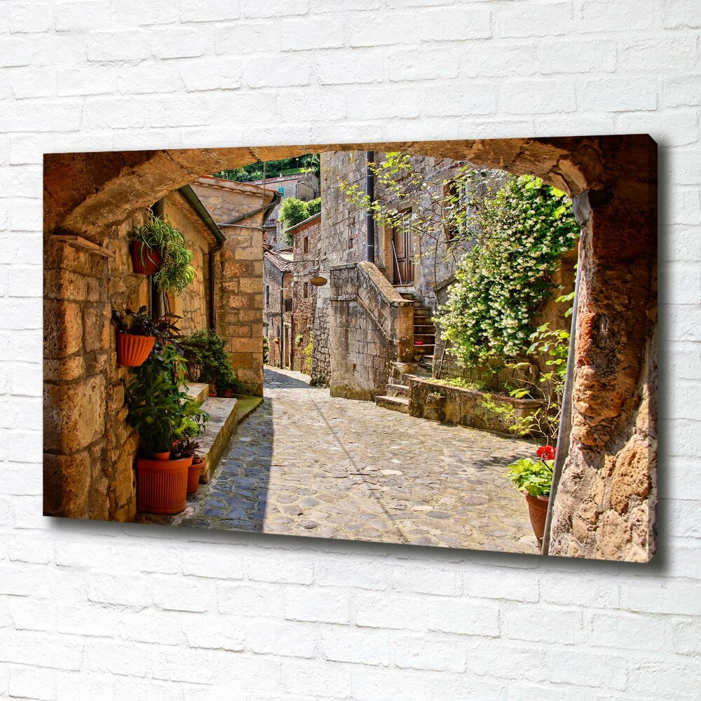 Tableau imprimé sur toile Ruelle de charme