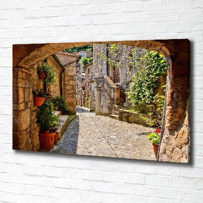 Tableau imprimé sur toile Ruelle de charme