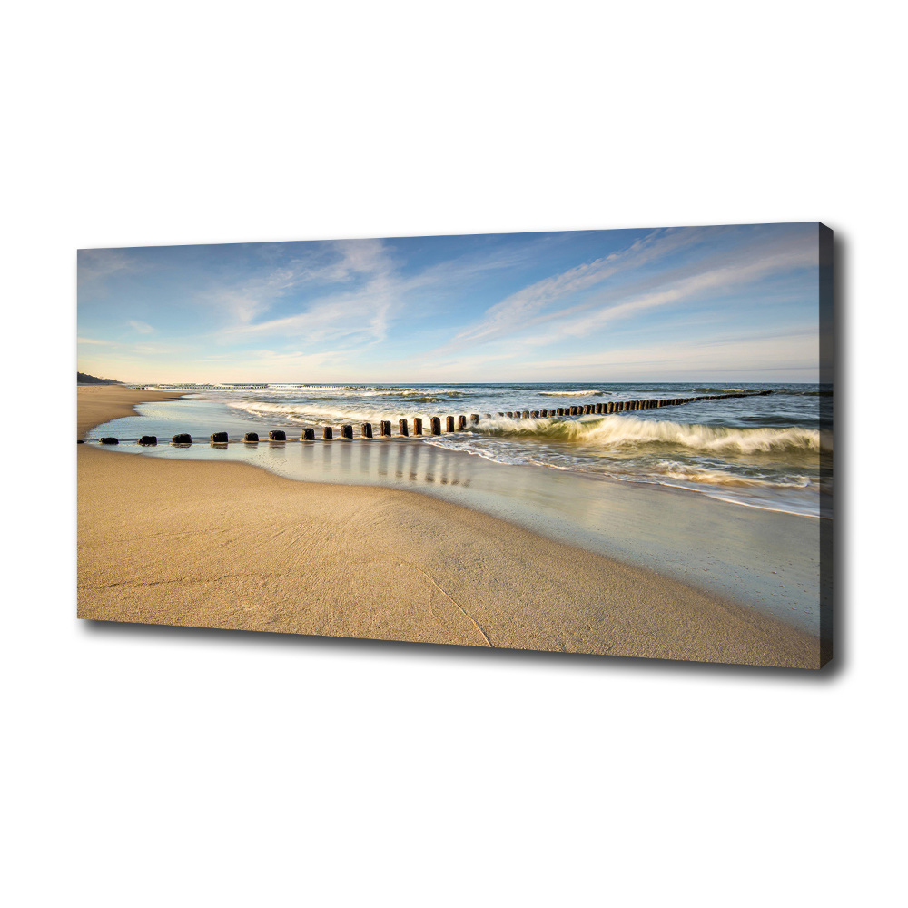 Tableau mural sur toile Plage sur la mer Baltique