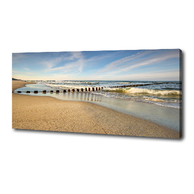 Tableau mural sur toile Plage sur la mer Baltique