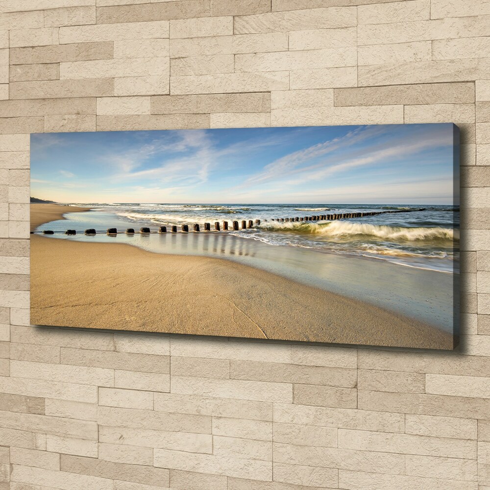 Tableau mural sur toile Plage sur la mer Baltique