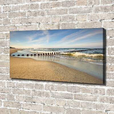 Tableau mural sur toile Plage sur la mer Baltique