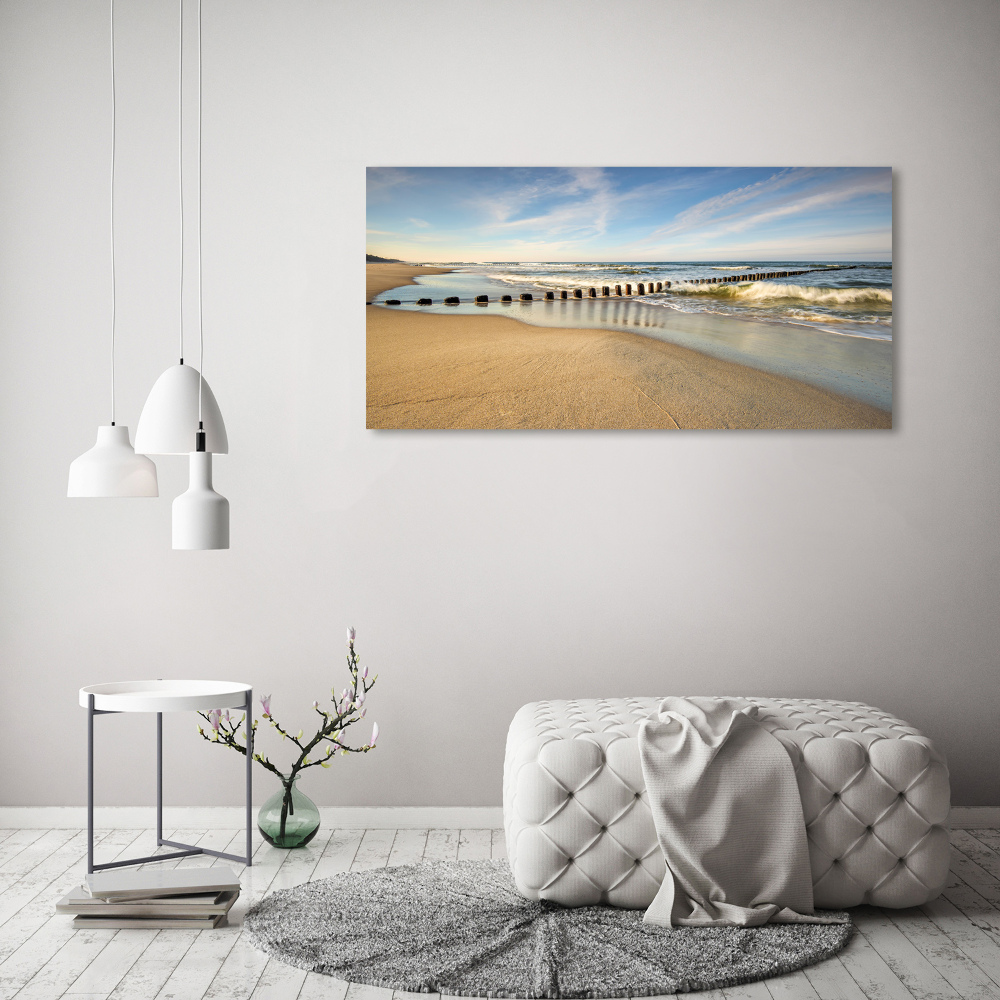 Tableau mural sur toile Plage sur la mer Baltique