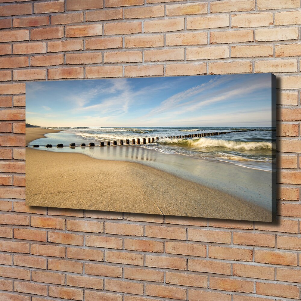 Tableau mural sur toile Plage sur la mer Baltique