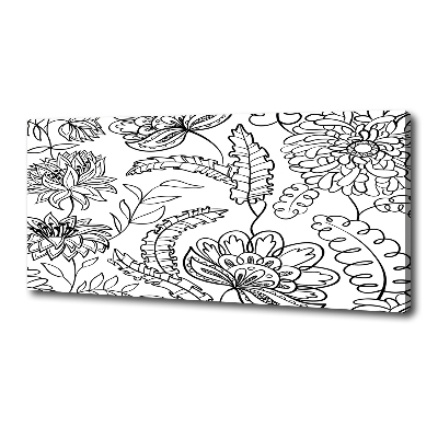 Tableau mural sur toile Design floral