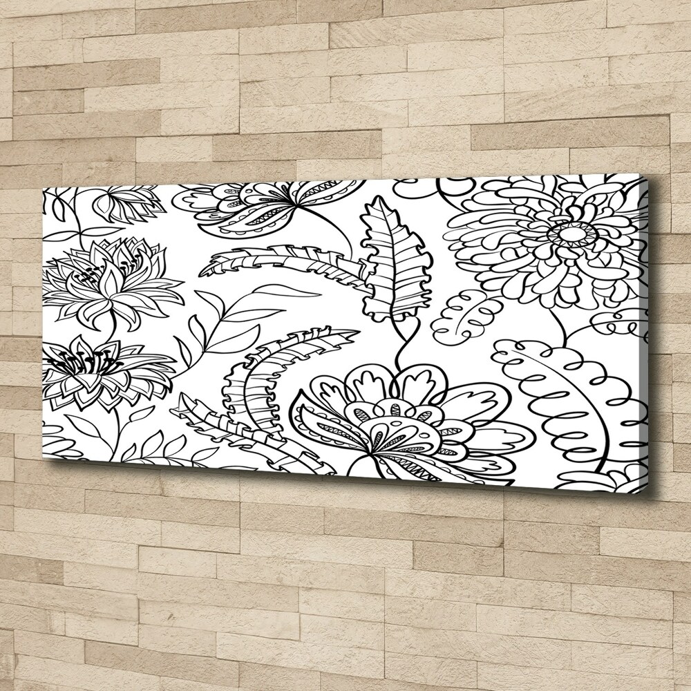 Tableau mural sur toile Design floral