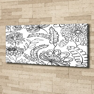 Tableau mural sur toile Design floral