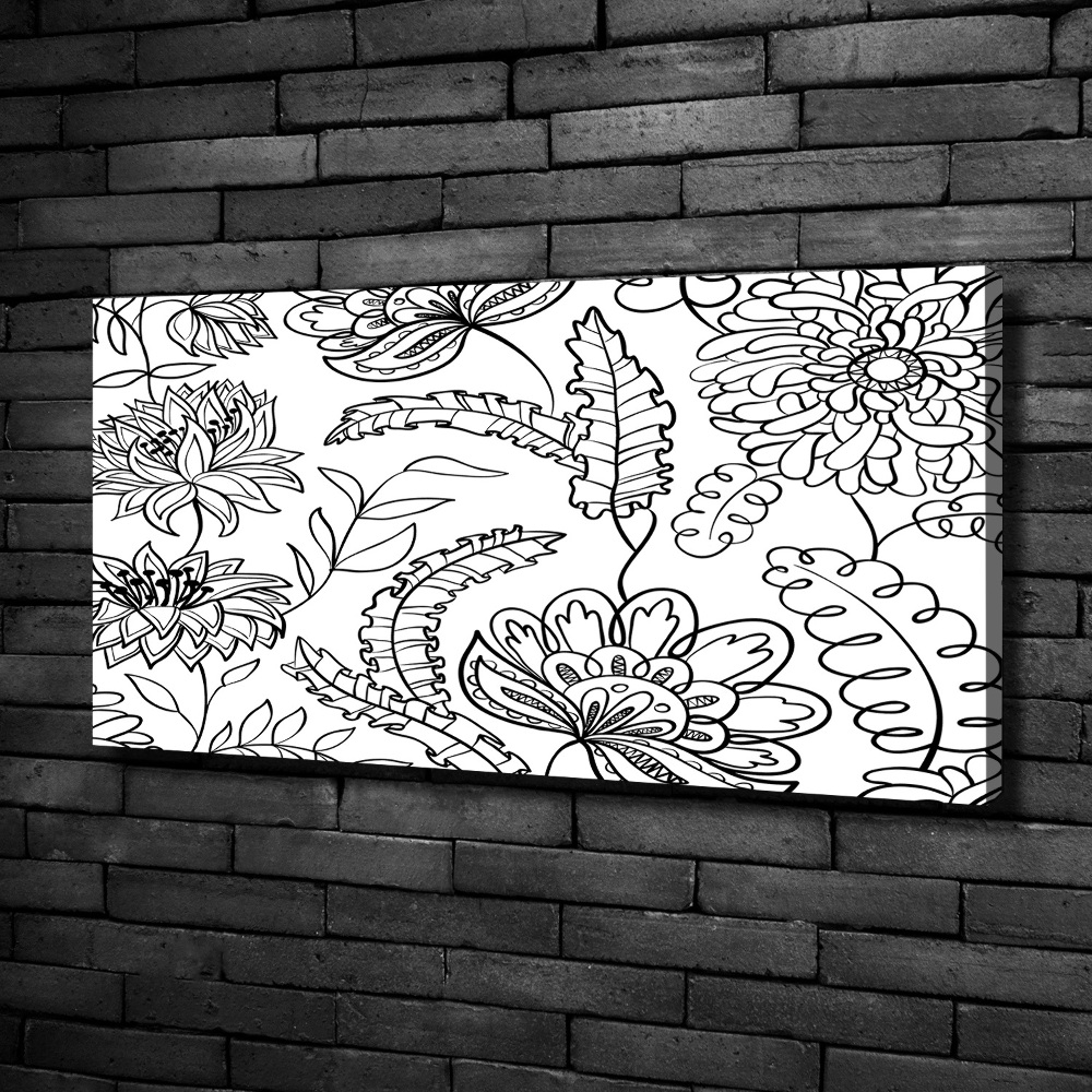 Tableau mural sur toile Design floral