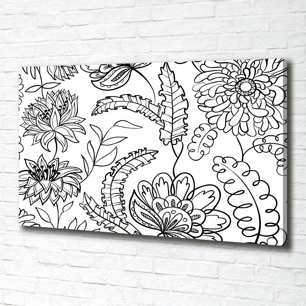 Tableau mural sur toile Design floral