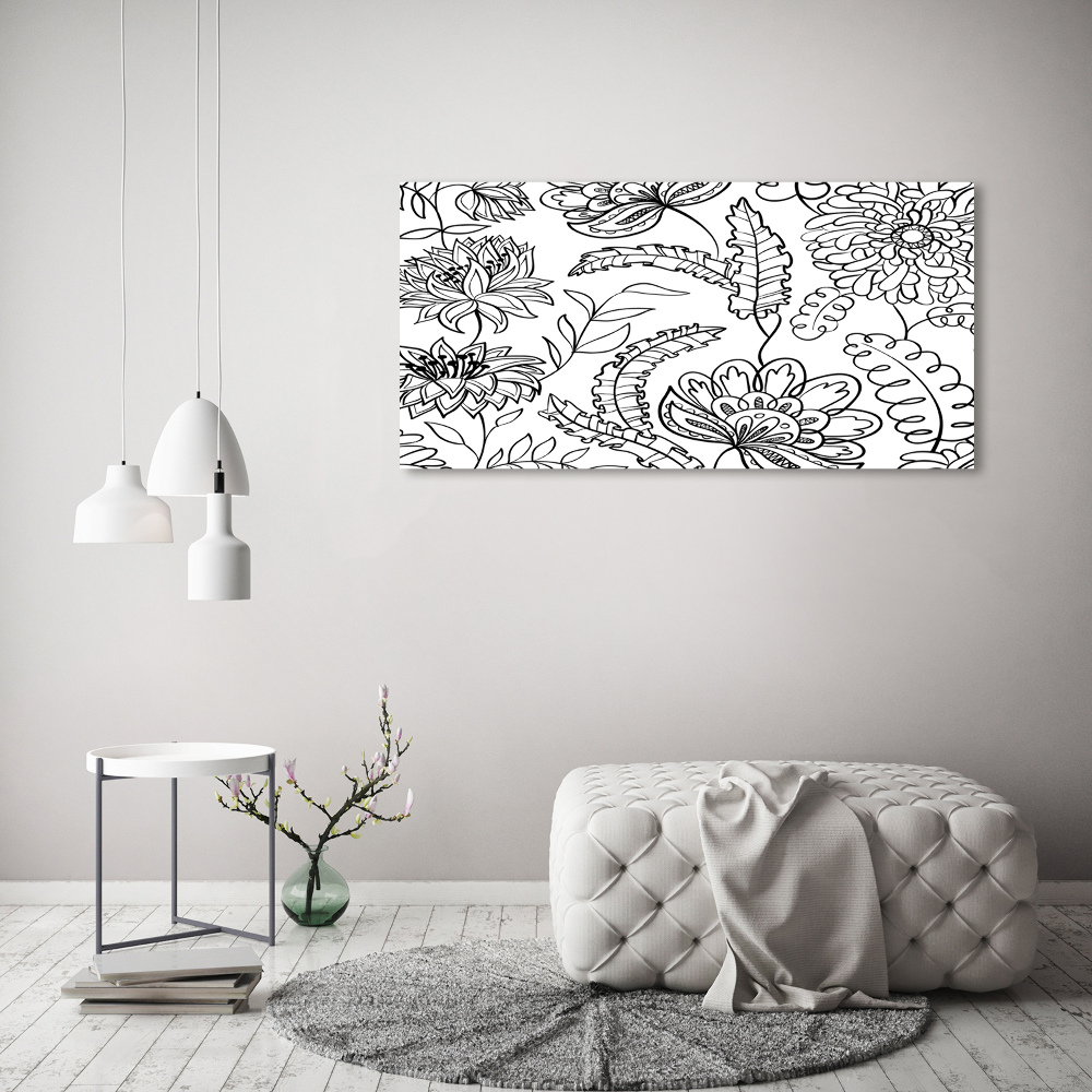 Tableau mural sur toile Design floral