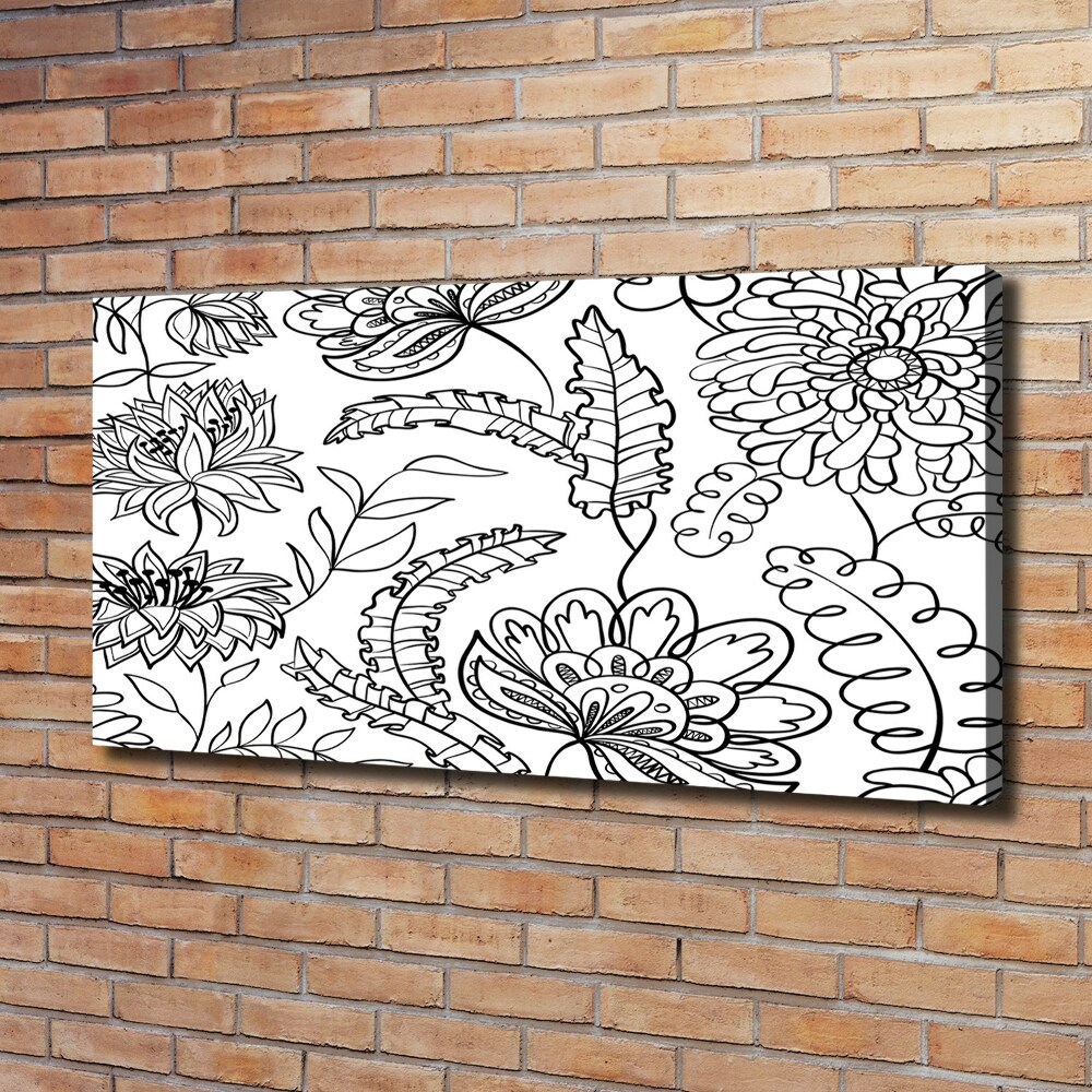 Tableau mural sur toile Design floral