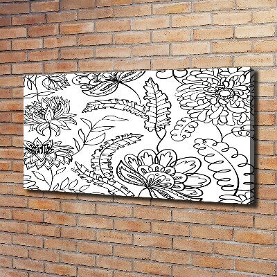 Tableau mural sur toile Design floral