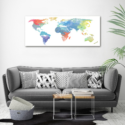 Tableau mural sur toile Carte du monde