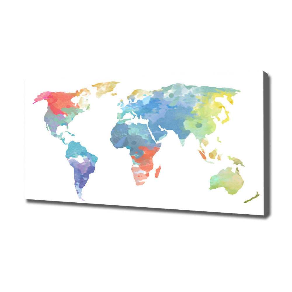 Tableau mural sur toile Carte du monde