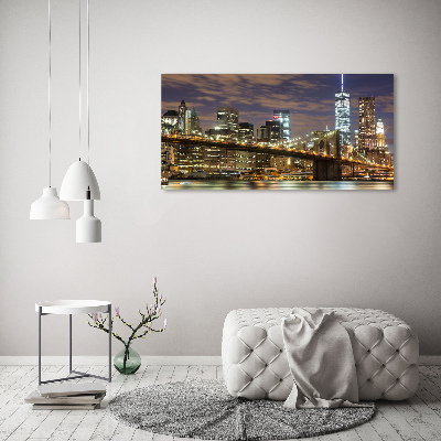 Tableau sur toile Pont à Brooklyn