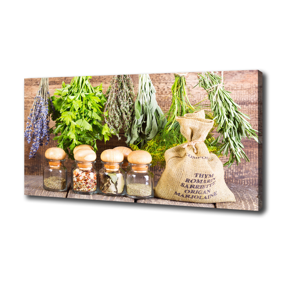 Tableau photo sur toile Herbes sur une ficelle