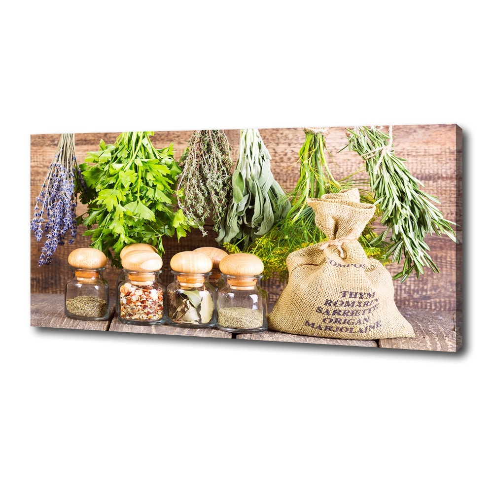 Tableau photo sur toile Herbes sur une ficelle