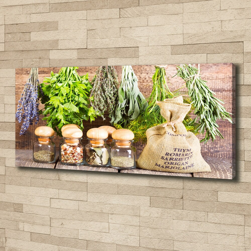 Tableau photo sur toile Herbes sur une ficelle