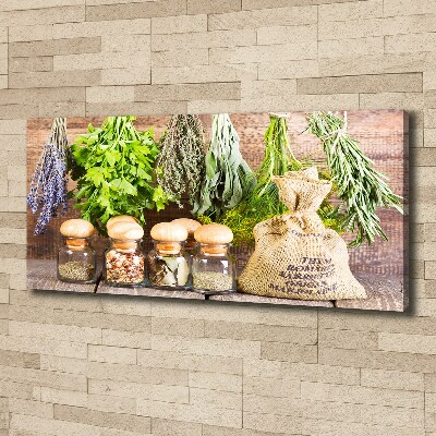 Tableau photo sur toile Herbes sur une ficelle