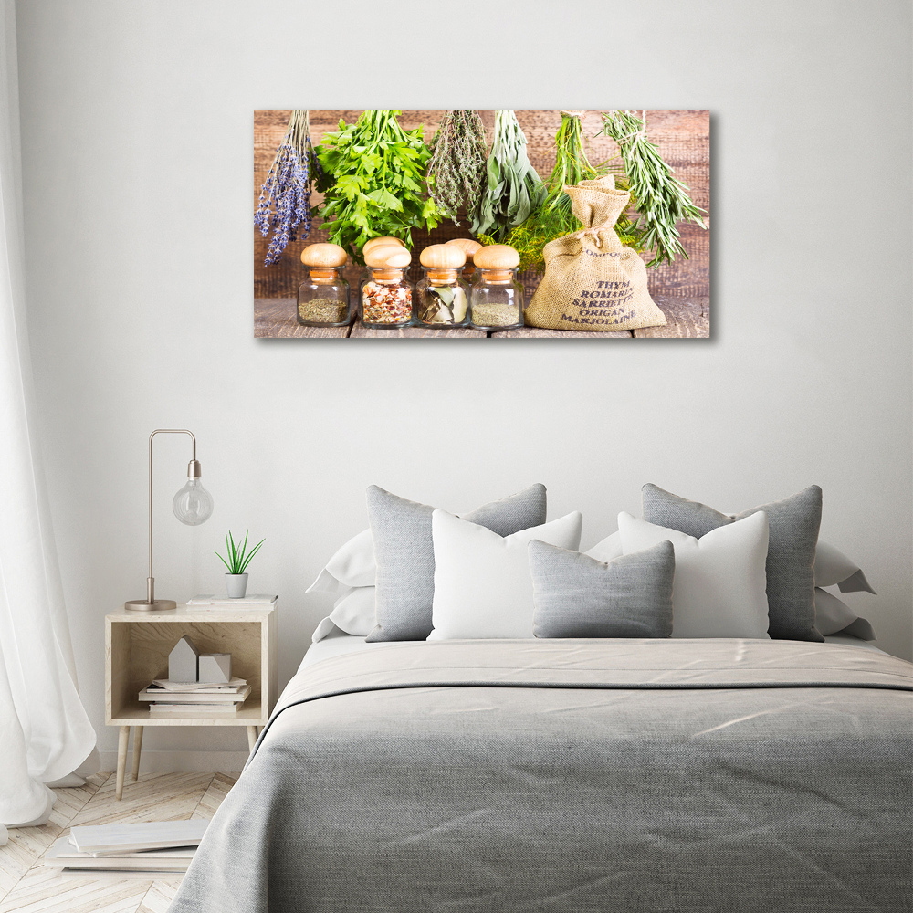 Tableau photo sur toile Herbes sur une ficelle