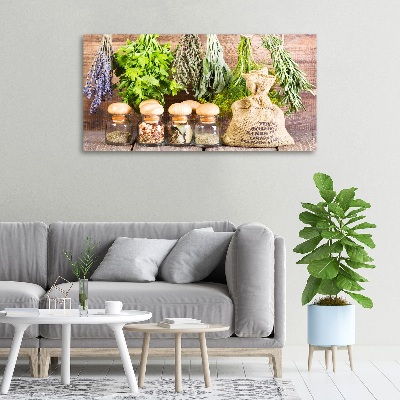 Tableau photo sur toile Herbes sur une ficelle