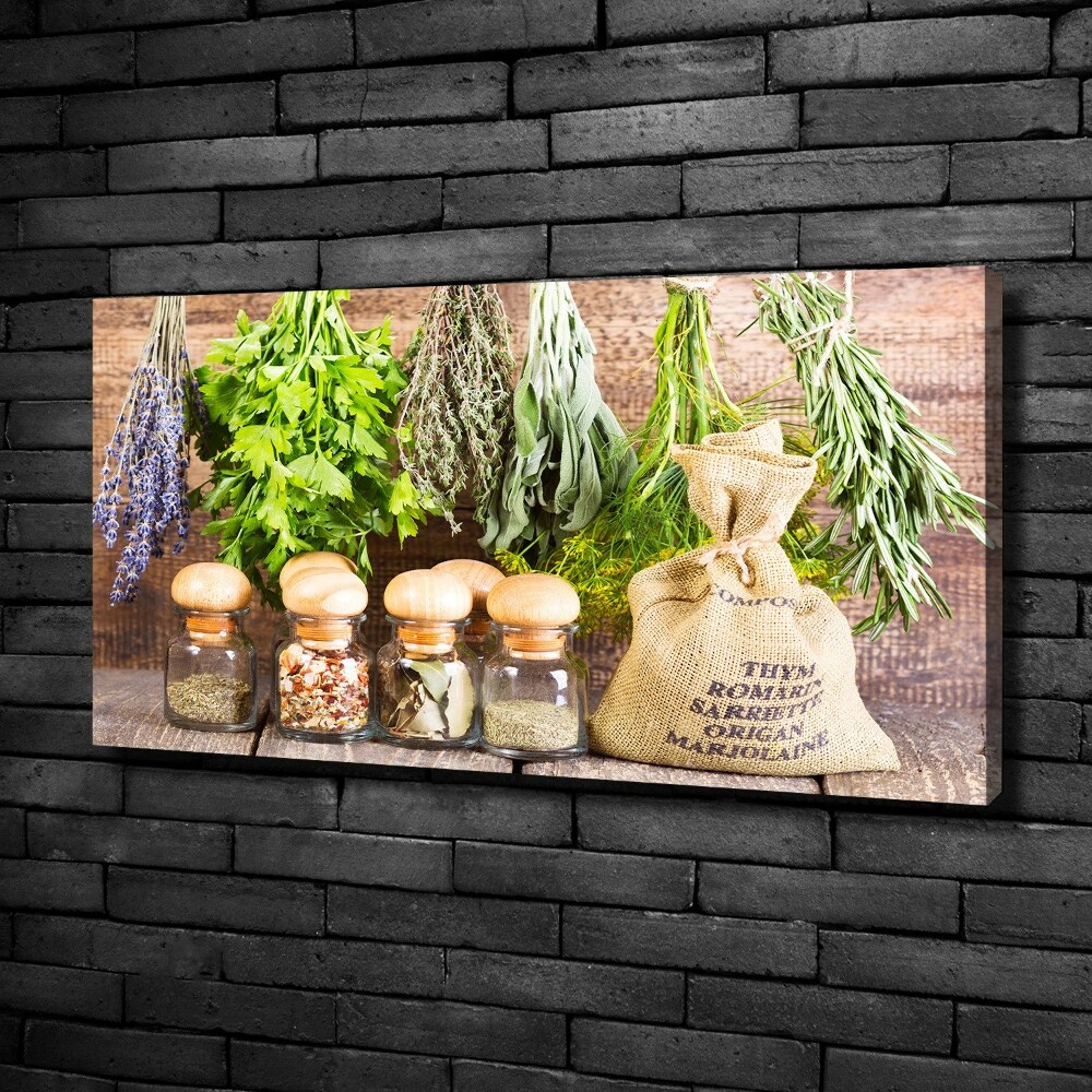 Tableau photo sur toile Herbes sur une ficelle