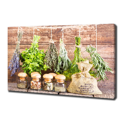 Tableau photo sur toile Herbes sur une ficelle