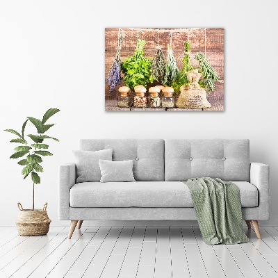 Tableau photo sur toile Herbes sur une ficelle