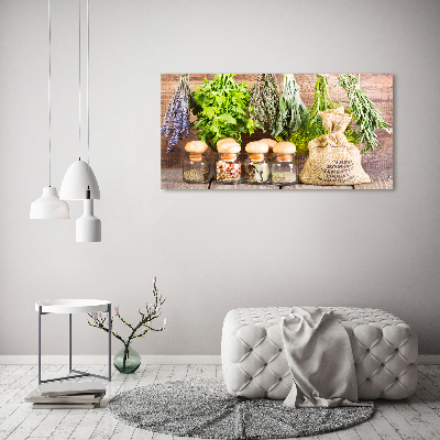 Tableau photo sur toile Herbes sur une ficelle