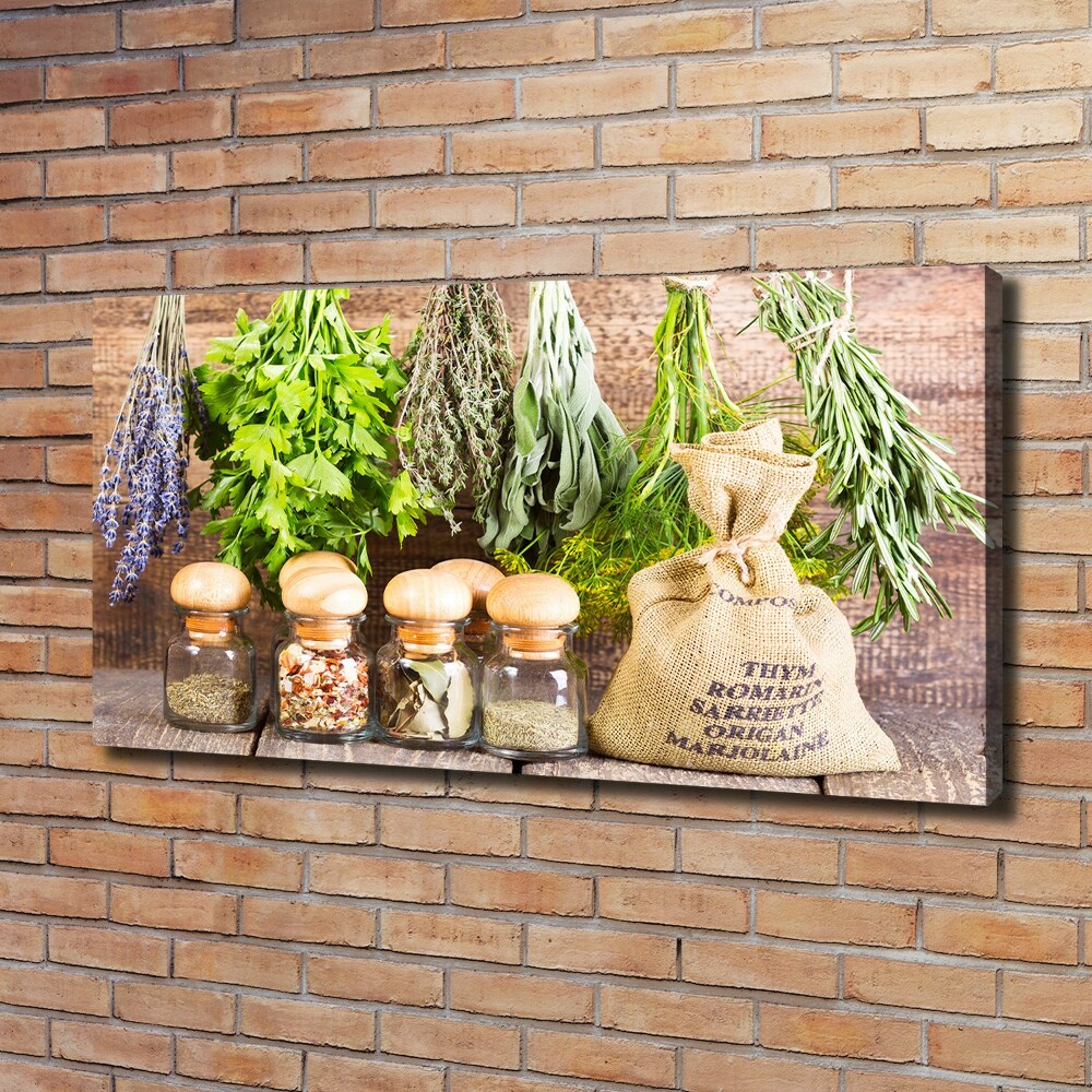 Tableau photo sur toile Herbes sur une ficelle