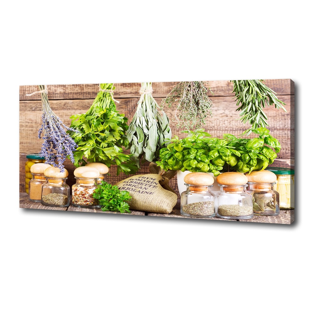 Tableau mural sur toile Herbes sur une ficelle