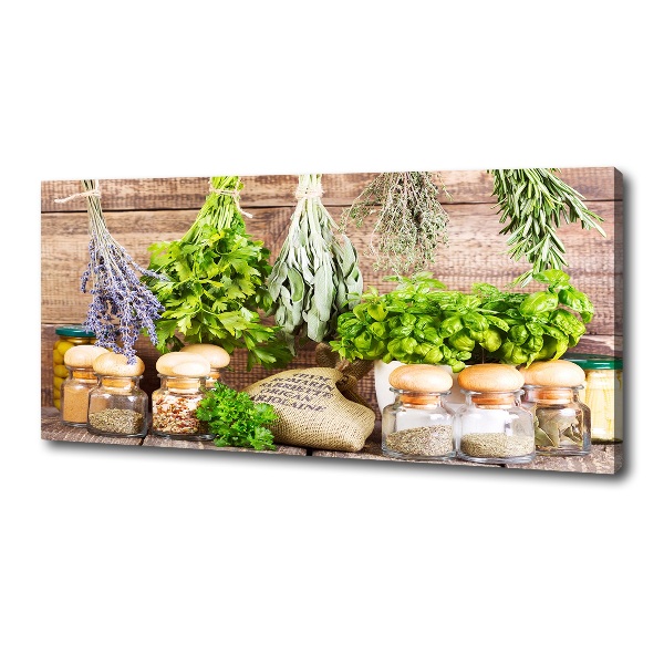 Tableau mural sur toile Herbes sur une ficelle