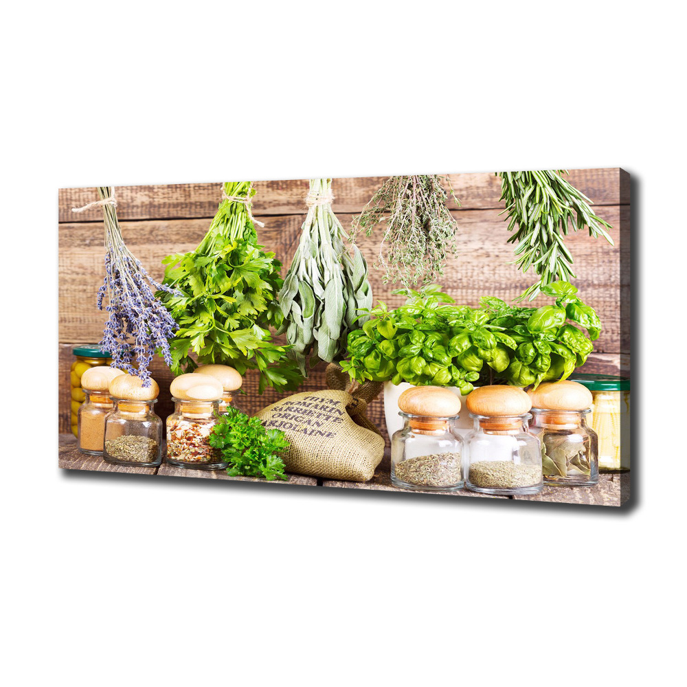 Tableau mural sur toile Herbes sur une ficelle