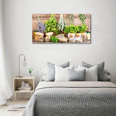 Tableau mural sur toile Herbes sur une ficelle