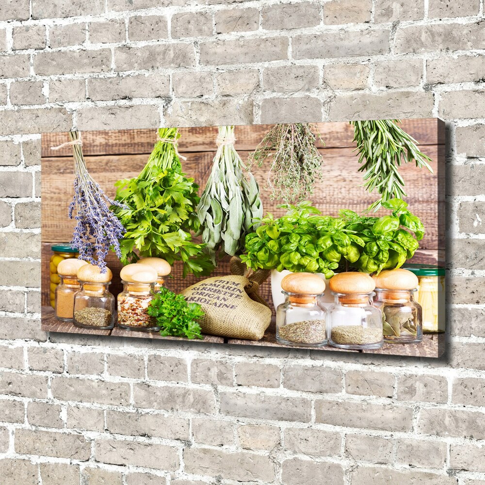 Tableau mural sur toile Herbes sur une ficelle