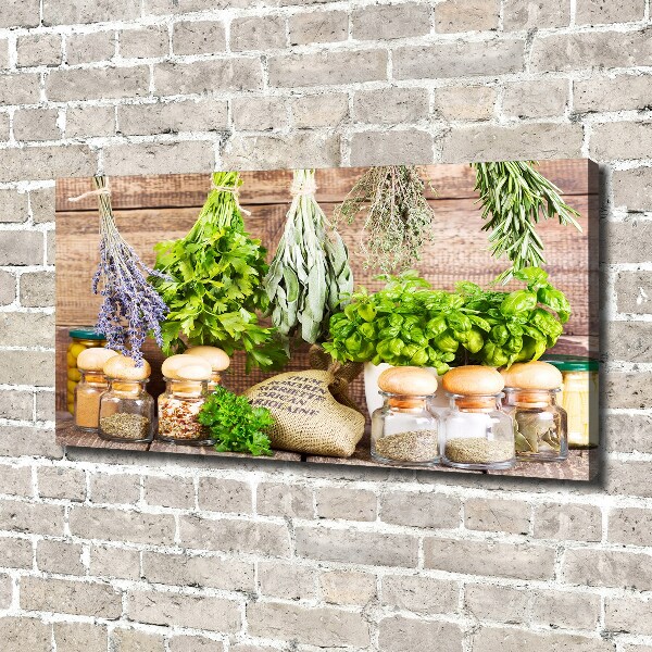 Tableau mural sur toile Herbes sur une ficelle