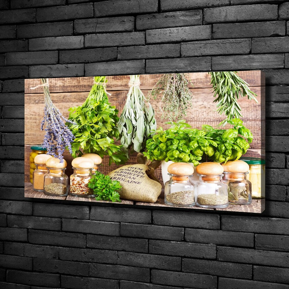 Tableau mural sur toile Herbes sur une ficelle