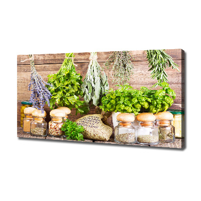 Tableau mural sur toile Herbes sur une ficelle