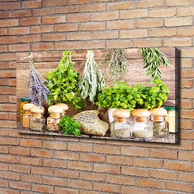 Tableau mural sur toile Herbes sur une ficelle