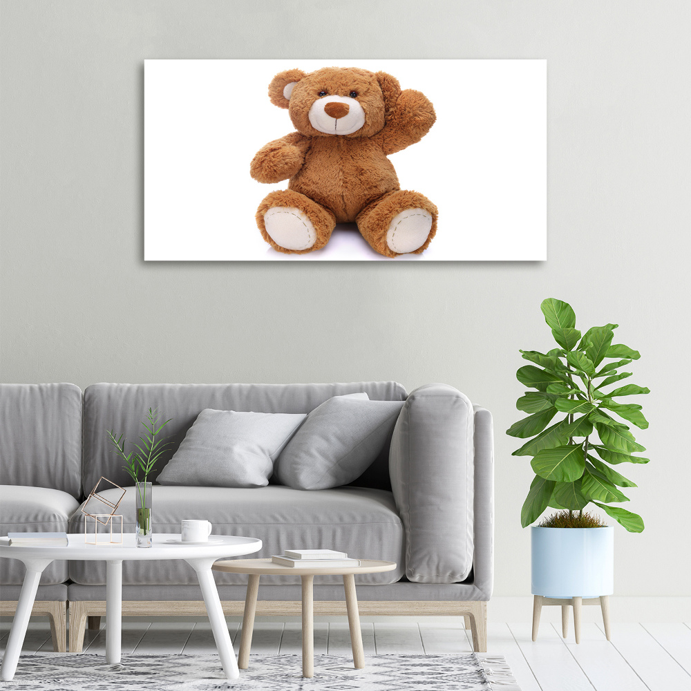 Tableau sur toile Ours en peluche