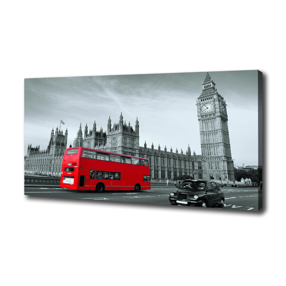 Tableau photo sur toile Londres en bus