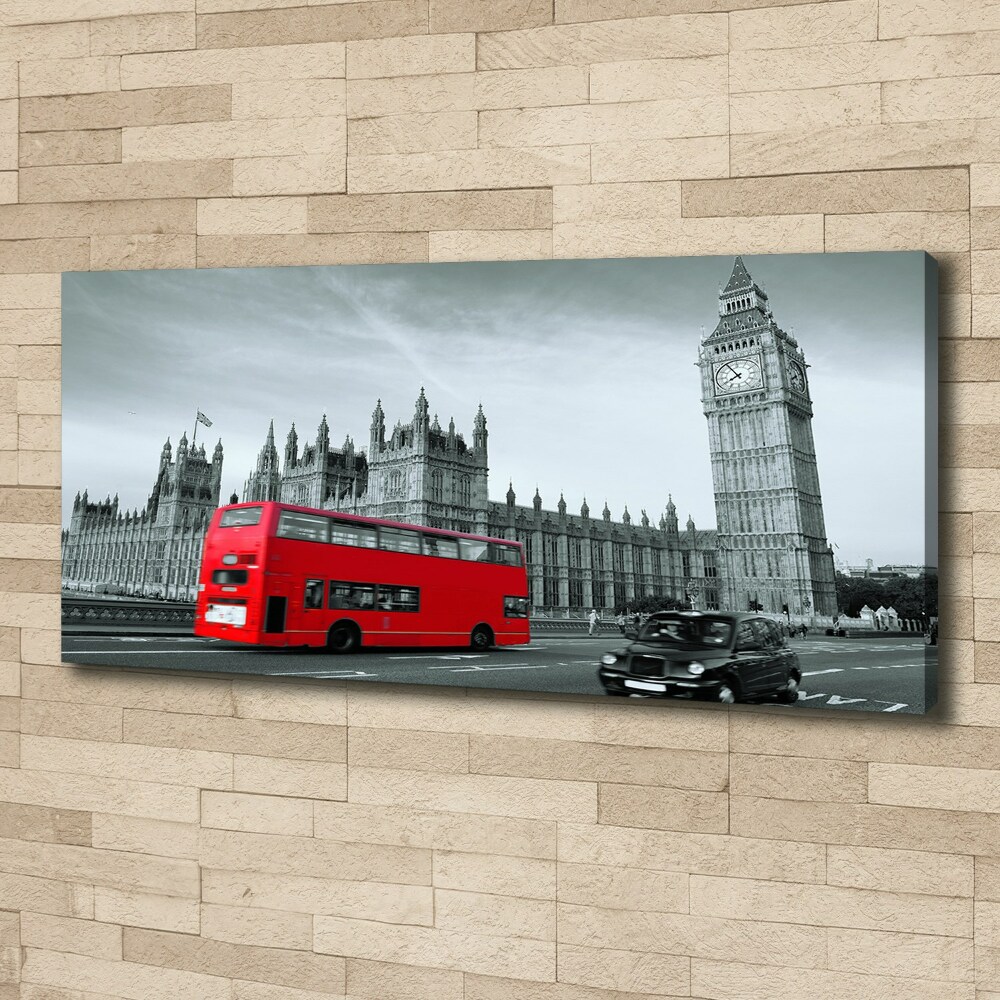 Tableau photo sur toile Londres en bus