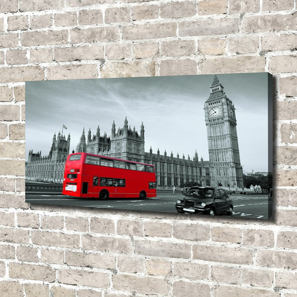 Tableau photo sur toile Londres en bus