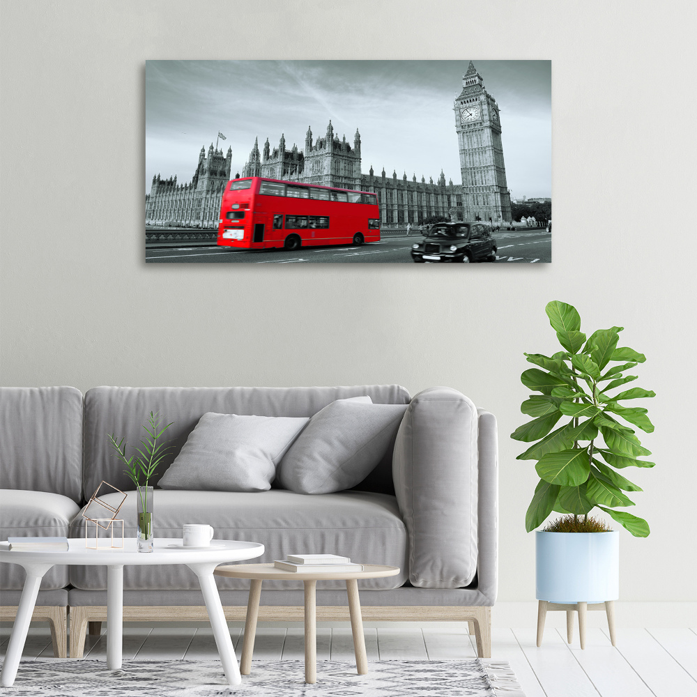 Tableau photo sur toile Londres en bus