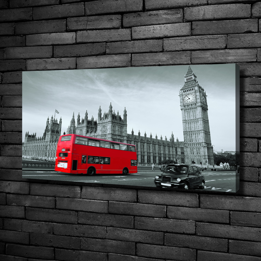 Tableau photo sur toile Londres en bus