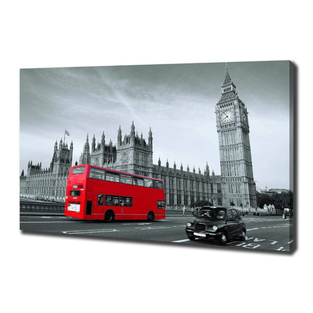 Tableau photo sur toile Londres en bus