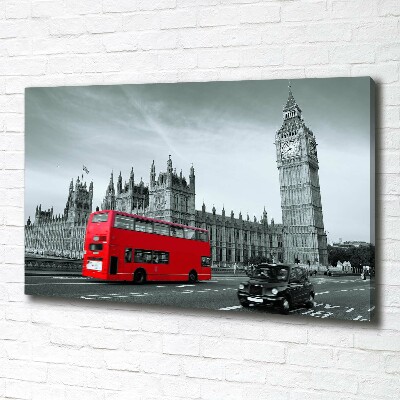 Tableau photo sur toile Londres en bus